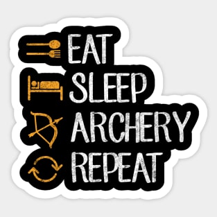 Eat sleep archery repeat Sticker